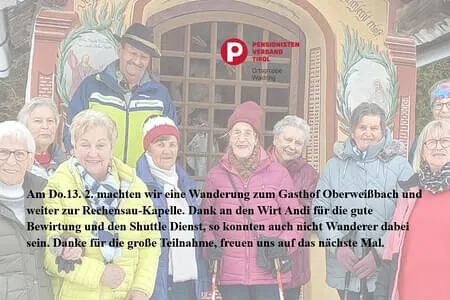 Winterwanderung Waidring 13.2.25 PVÖ 