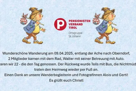 Wanderung nach Oberndorf 9.2.25